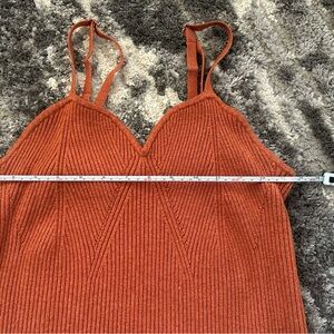 #80 Wild Fable Rust Ribbed Camisole